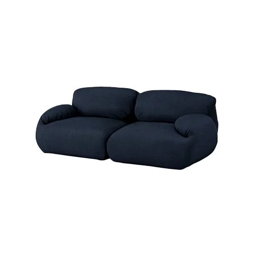 Two-seat modern sofa by Gabriel Tan for Herman Miller with voluminous silhouette.