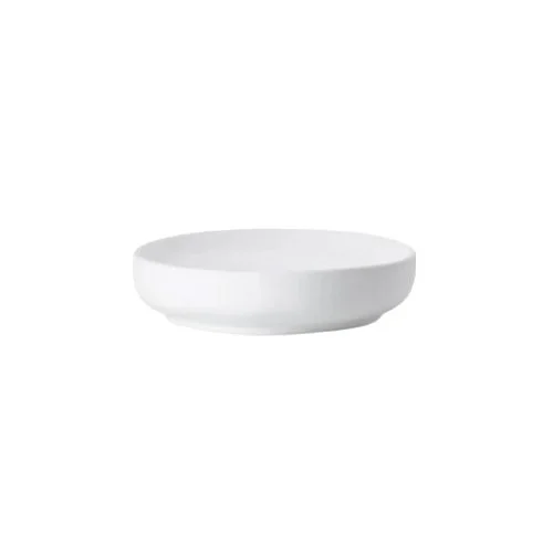 Indigo Blue Ume Soap Dish, soft‑touch porcelain with grooves to drain water—compact, minimalist, and durable.