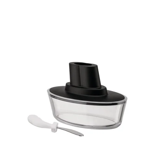 Ship Shape Container for Alessi, designed in 1993, a versatile storage piece with minimal design.