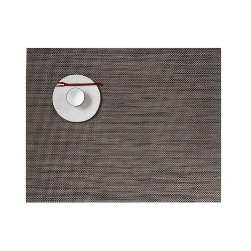 Chilewich Mini Basketweave Placemat in standard rectangular size, a modern woven design for everyday dining.