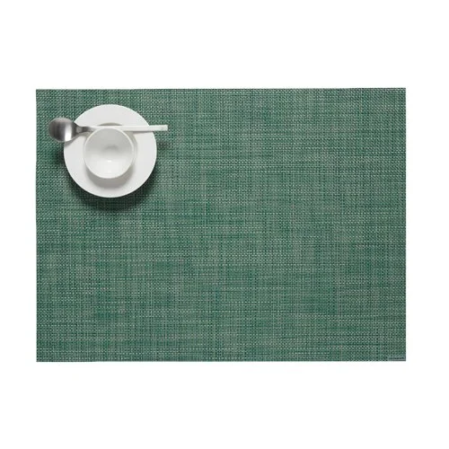 Elegant Chilewich Mini Basketweave Placemat, a contemporary accessory for both indoor and outdoor settings.