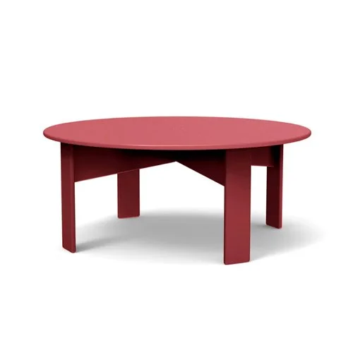 Weather-resistant Lollygagger Round Cocktail Table crafted from recycled materials for sustainable outdoor living. (Copy)