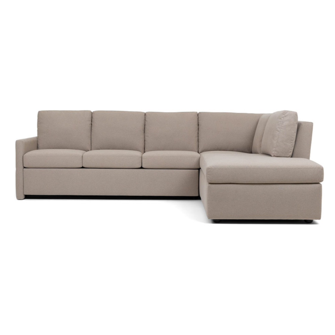 Bentley Comfort Sleeper by American Leather – timeless convertible sofa with modern detailing.