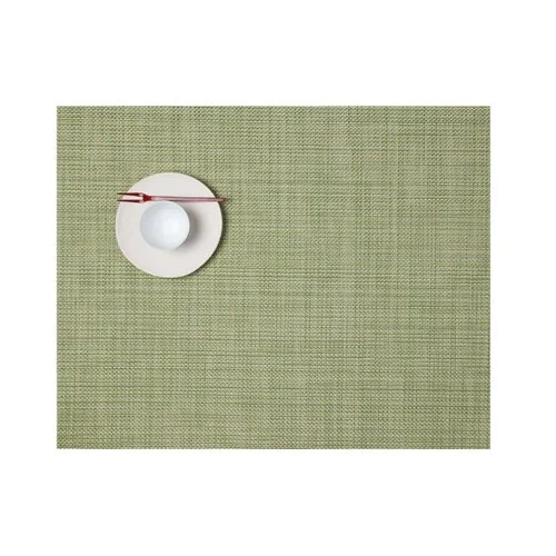 Elegant Chilewich Mini Basketweave Placemat, a contemporary accessory for both indoor and outdoor settings.