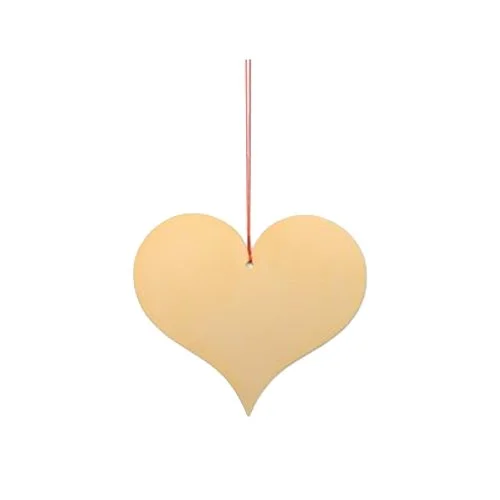 Alexander Girard Heart Ornament by Vitra in polished brass with iconic motif.