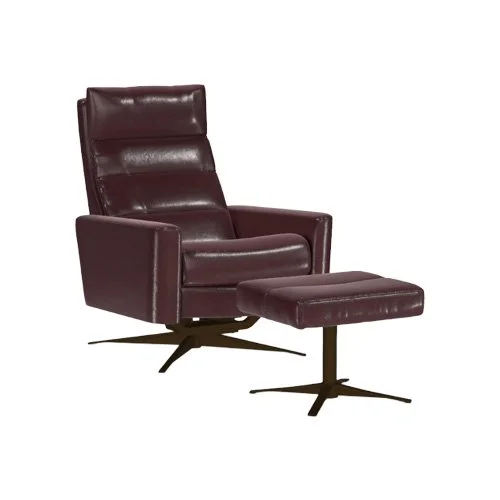 Cirrus Comfort Air by American Leather – channeled back motion chair with weight-balanced design.