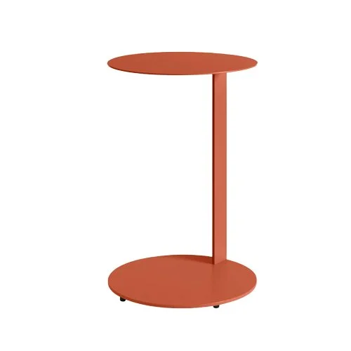 Blu Dot Note Tall Side Table – modern powder-coated steel side table with a cantilevered design, offering a sleek and functional accent for contemporary interiors.