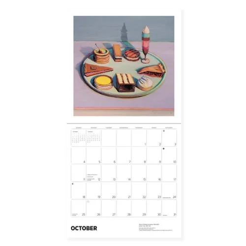 Wayne Thiebaud 2026 Wall Calendar featuring iconic paintings from the artist.