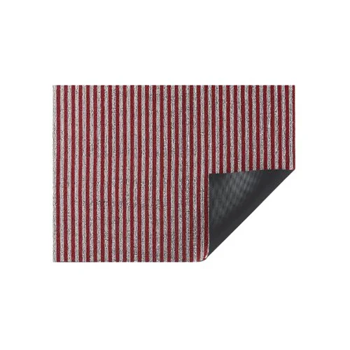 Chilewich Breton Stripe Shag Mat – classic striped design meets durable, quick-dry performance for indoor or outdoor spaces.
