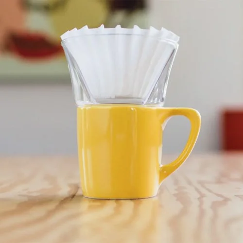 Modern yellow 10 oz mug by NotNeutral — barista-designed and dishwasher-safe.