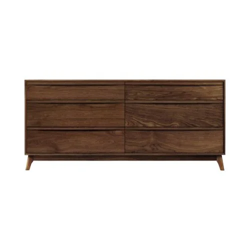 Catalina Dresser by Copeland, crafted in Vermont with six spacious drawers.
