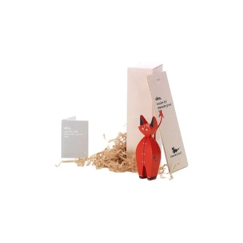 Vitra Wooden Doll Little Devil, designed by Alexander Girard in 1953 — handcrafted midcentury decor with playful artistry.