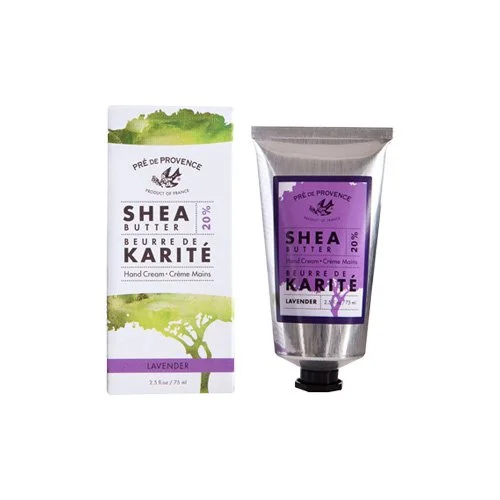 Pré de Provence lavender hand care with shea butter, fast absorbing hydration for dry hands