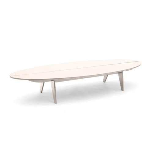 Eco-friendly outdoor coffee table with elongated silhouette, perfect for contemporary patios. (Copy)