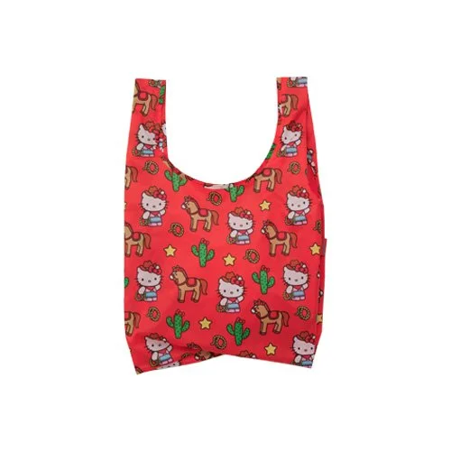 Standard Baggu Hello Kitty Western reusable tote made from 100 percent recycled nylon.