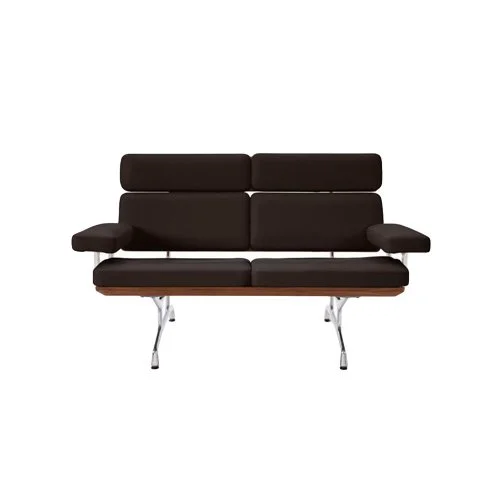 Modernist two- or three-seat sofa by Charles and Ray Eames for Herman Miller.