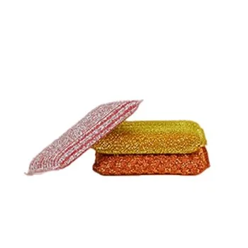 Colorful nylon-polyurethane sponges offering durable, reusable cleaning design