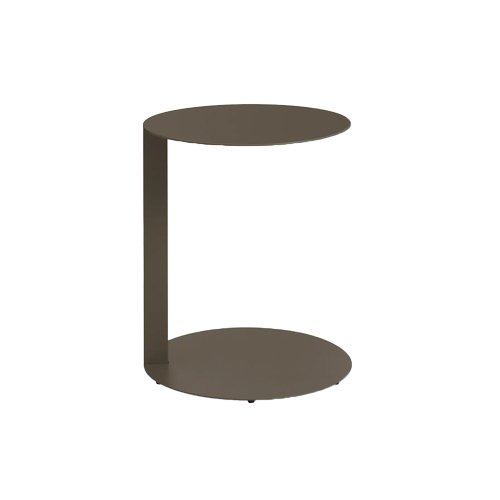 Blu Dot Note Large Side Table – a modern powder-coated steel side table with a cantilevered design, offering a sleek and functional accent for contemporary interiors.
