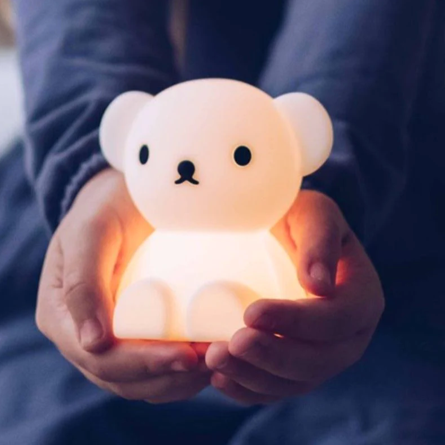 Child-safe portable night light featuring the Boris Bundle of Light design.