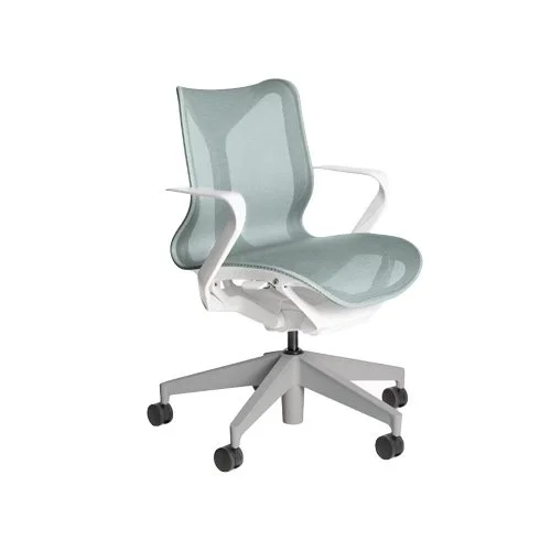 Side view of ergonomic task chair with leaf armrests and Auto-Harmonic tilt (Copy)