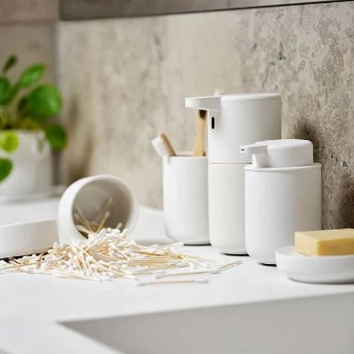 Zone Denmark Ume Jar and Lid in Indigo Blue and White—durable and easy to clean.