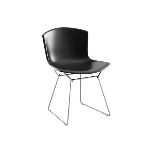 Modern reinterpretation of Bertoia’s classic design in polypropylene and chrome.