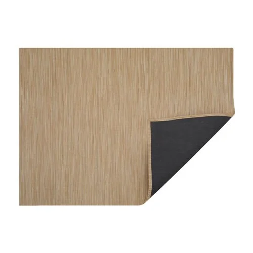 Chilewich Rib Weave Rug with linear woven texture, sustainable and modern for contemporary homes.