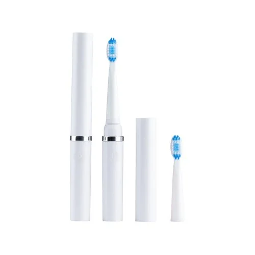Portable sonic toothbrush with protective cap for everyday oral care