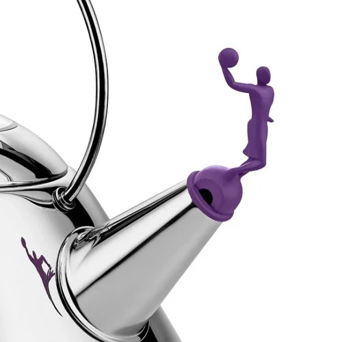 Virgil Abloh collaboration kettle blending basketball culture with Italian design.