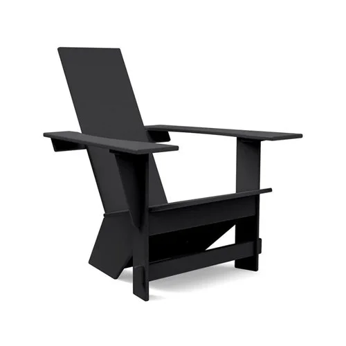 Sleek modern Adirondack chair by Loll Designs, crafted from recycled plastic.