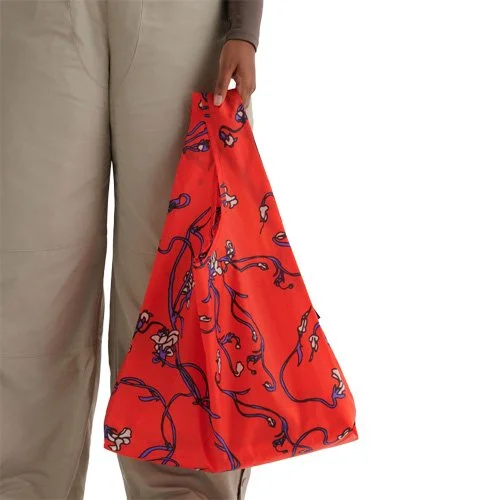 Reusable recycled nylon tote for groceries and daily essentials