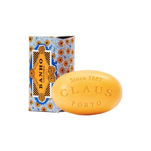 Banho Citron Verbena Soap by Claus Porto with citrus notes of lemon and verbena for a fresh cleanse.