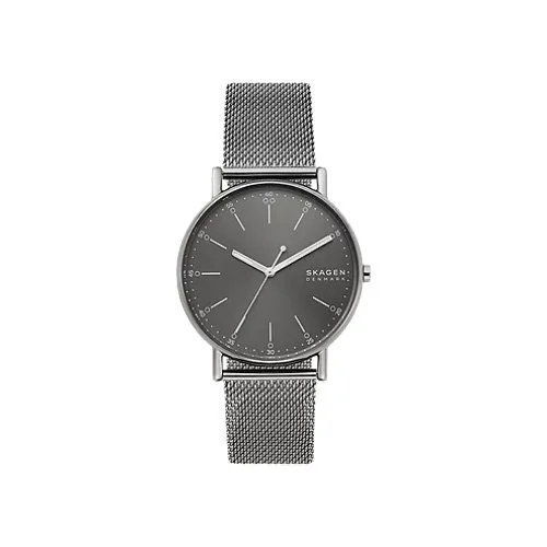 Skagen Signatur gray steel mesh watch with minimalist dial