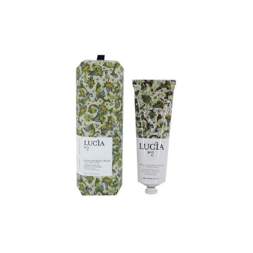 Olive oil and laurel leaf hand and body cream by Lucia, botanical skincare essentials, modern clean beauty