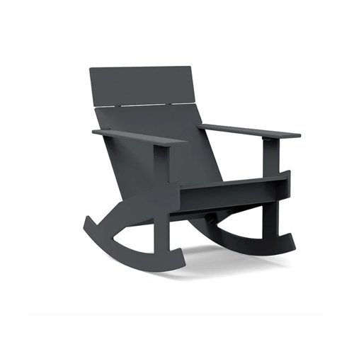 Sleek modern outdoor rocking chair by Loll Designs, crafted from recycled plastic. (Copy)