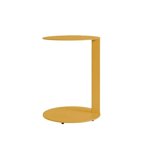 Blu Dot Note Side Table – modern powder-coated steel side table with a cantilevered design, offering a sleek and functional accent for contemporary interiors.
