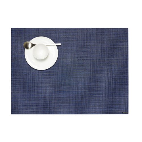 Chilewich Mini Basketweave Placemat in standard rectangular size, a modern woven design for everyday dining.