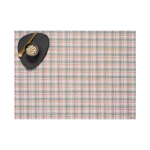 Chilewich Basketweave Placemats with four-over-four woven texture for modern indoor and outdoor dining.
