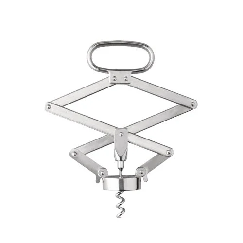 Socrates Corkscrew by Alessi – Chiara Moreschi’s sculptural chrome design blending strength, ergonomics, and modern Italian style.
