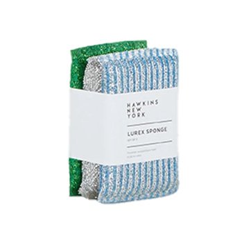 Hawkins New York Lurex Sponges in cool metallic tones for stylish cleaning