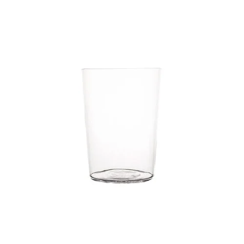 Canvas Home Spanish Tall Beer Glass handcrafted from recycled glass with subtle bubbles.
