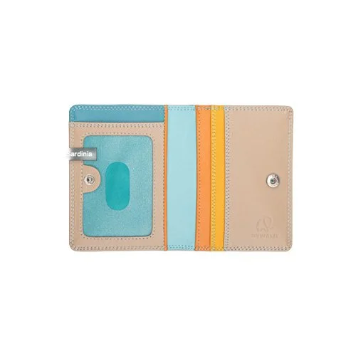 Mywalit pocket card holder with RFID protection, book-style design and popper closure