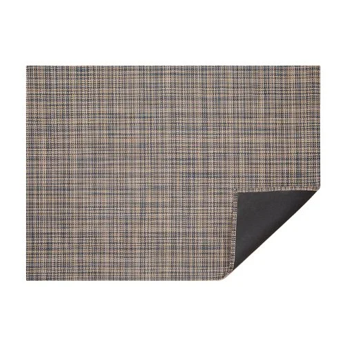 Chilewich Basketweave Rug in six colors, sustainable woven design for indoor and outdoor living.