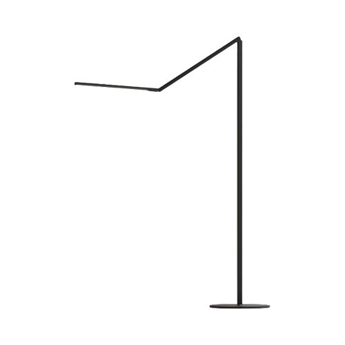 Slim adjustable LED floor lamp offering precise light control and technical movement.