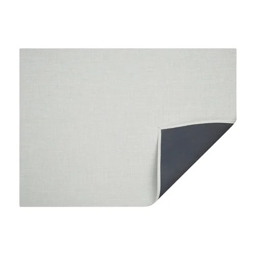 Chilewich Mini Basketweave Rug with scaled woven detail, sustainable and modern.