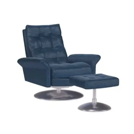 Relax in luxury with the Pileus Comfort Air™ Recliner, featuring buttonless tufting, multiple base finishes, and top-tier leather or performance fabric options.