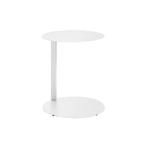 Blu Dot Note Large Side Table – a modern powder-coated steel side table with a cantilevered design, offering a sleek and functional accent for contemporary interiors.