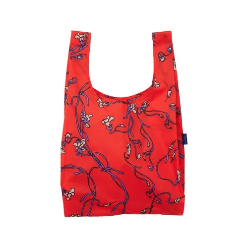 Standard Baggu bag in Red Snapdragon print