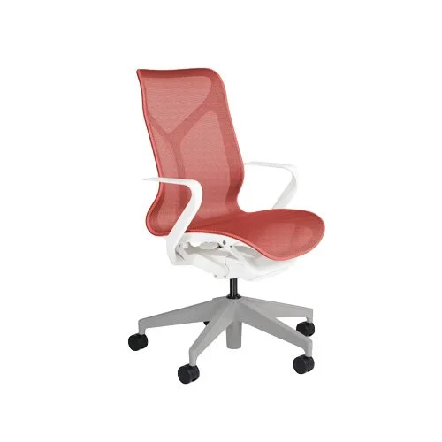 Side profile of mid-back office chair with Auto-Harmonic tilt and leaf arms