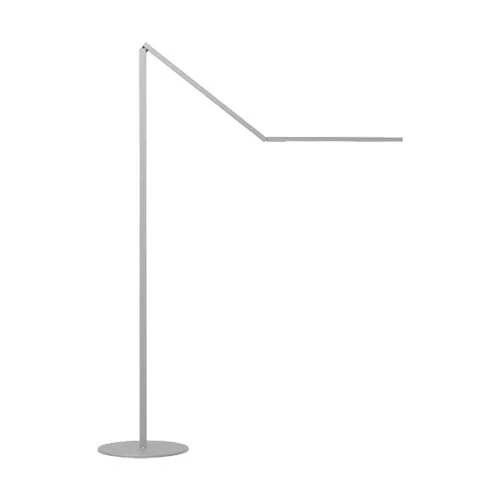 Contemporary black floor lamp featuring rotating light bar and efficient illumination.
